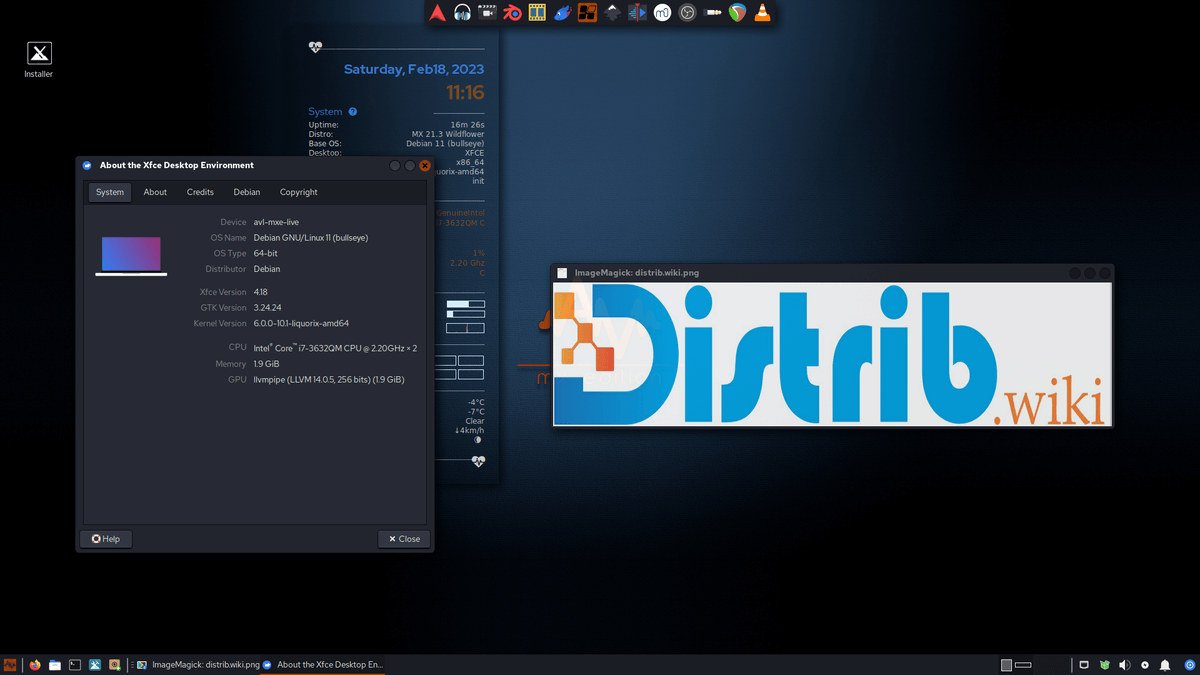 Aperçu d’écran de AV Linux
