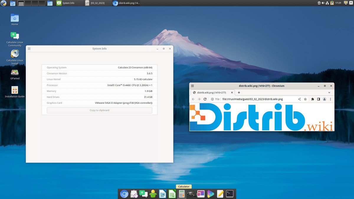 Aperçu d’écran de Calculate Linux