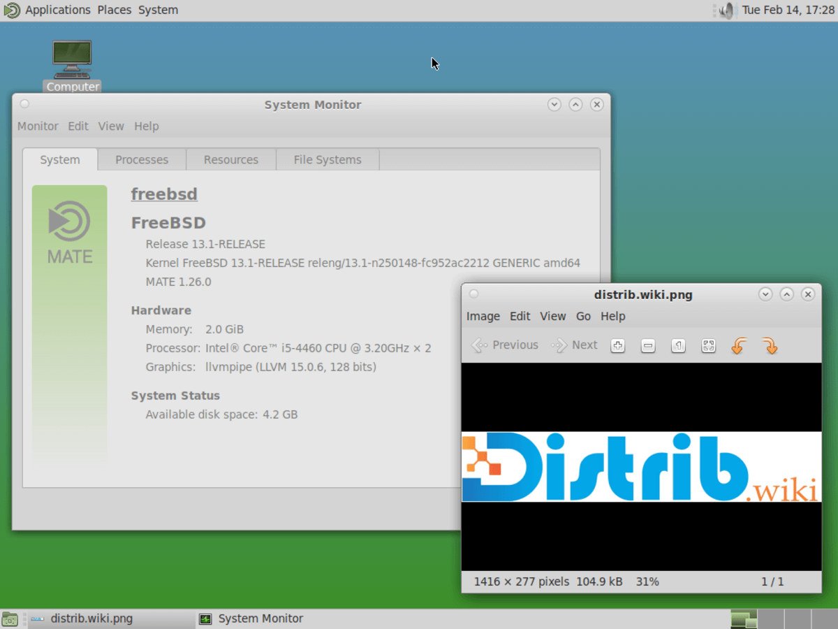 Aperçu d’écran de FreeBSD