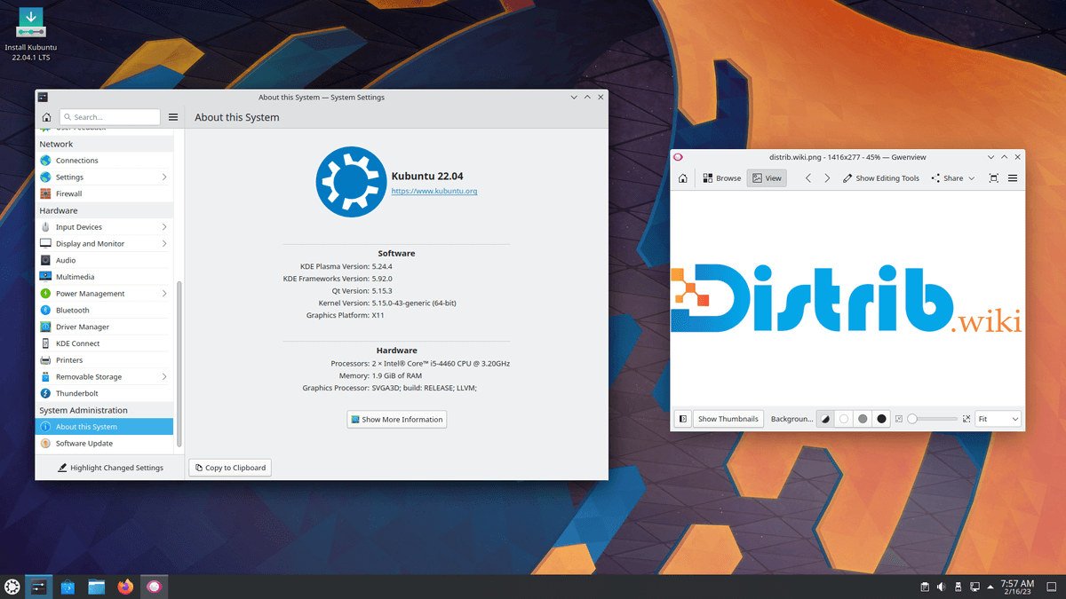 Aperçu d’écran de Kubuntu