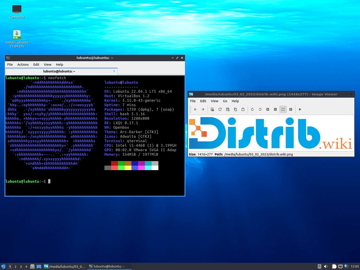 Aperçu d’écran de Lubuntu